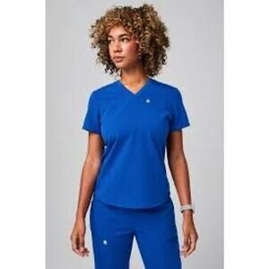 New Fabletics Vital Flex Scrub Top Women's Royal Blue size S